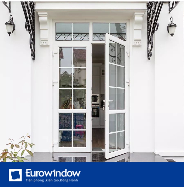 Cửa Đi Nhựa Upvc 2 Cánh Mở Quay Ngoài