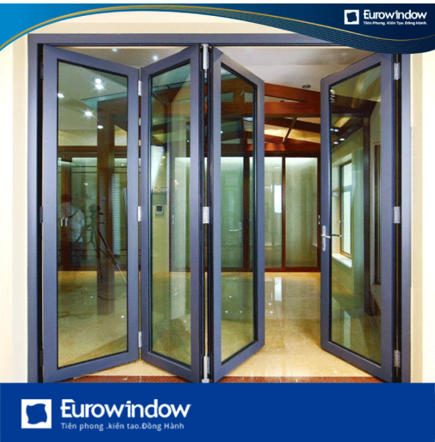 Cửa Đi Nhôm 4 Cánh Xếp Trượt Eurowindow